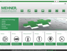 Tablet Screenshot of mehner-gmbh.de